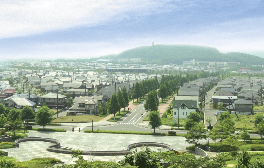 泉パークタウンの街並み