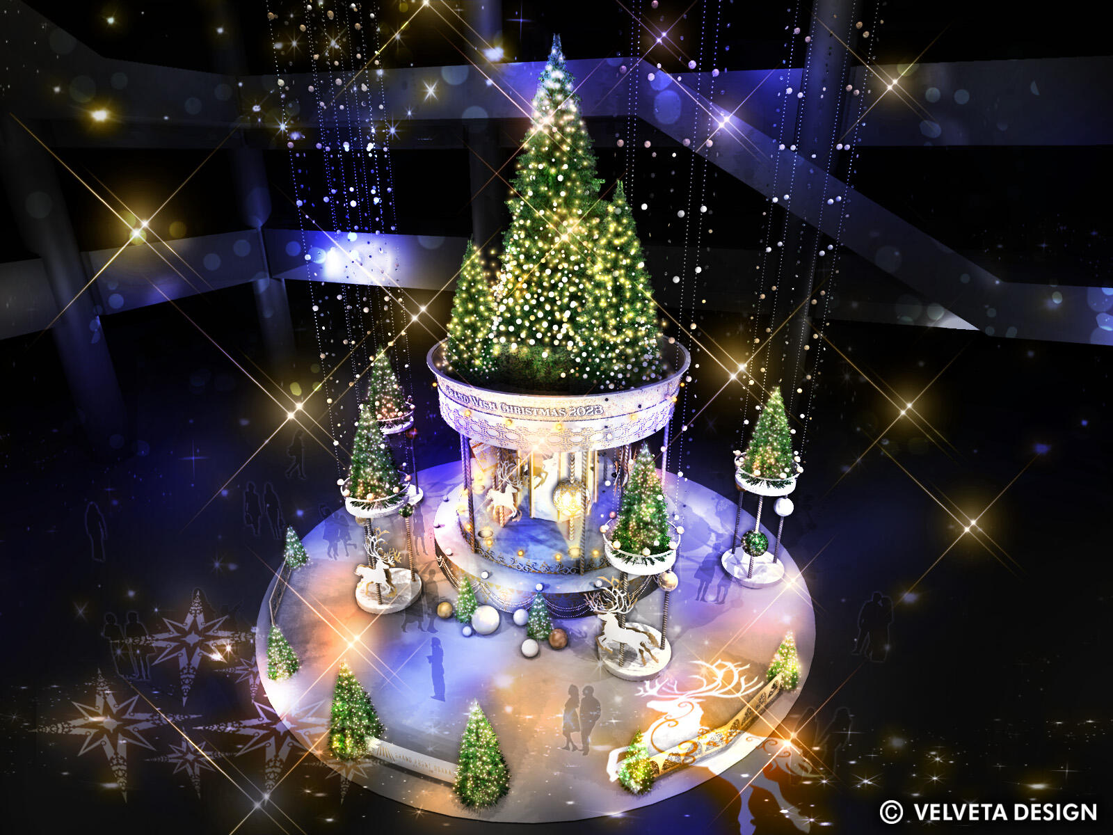 02_メインクリスマスツリー「Joyful-Go-Round Tree」俯瞰イメージ.jpg