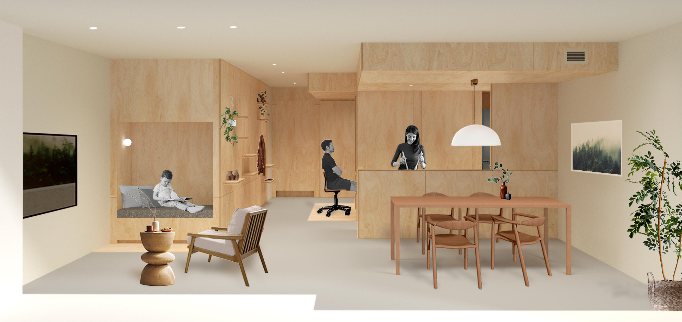 三菱地所のリフォームKIGOCOCHIイメージパース