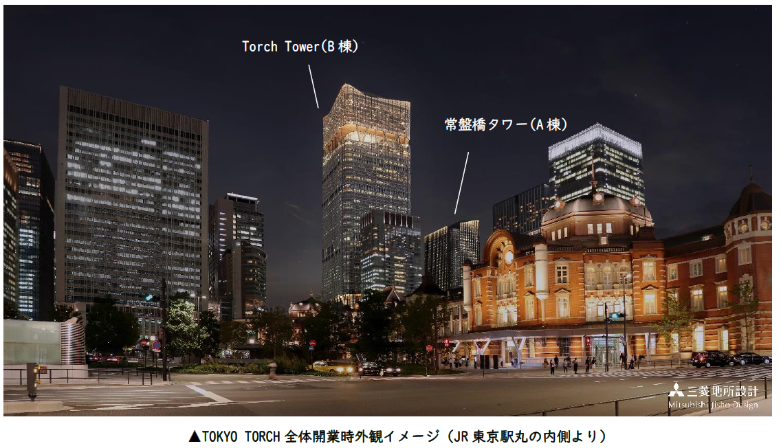 TOKYO TORCH 全体開業時外観イメージ J R 東京駅丸の内側より）.PNG